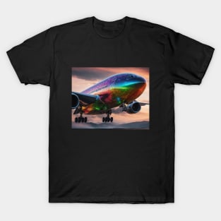 Landing Jetliner - Artistic fuselage T-Shirt